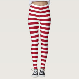 Mijn Ragdoll ~ Rode & Witte Stripes Leggings