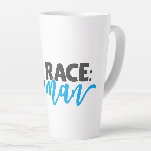Mijn ras: mens latte mok (Rechterhoek)