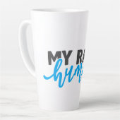 Mijn ras: mens latte mok (Linkerhoek)