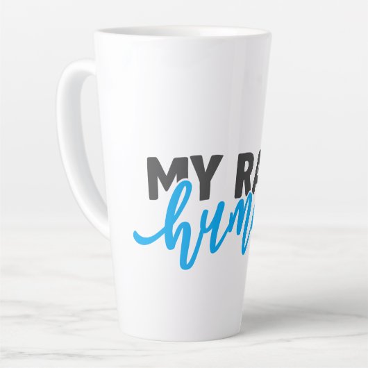 Mijn ras: mens latte mok (Linkerhoek)