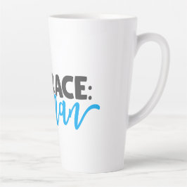 Mijn ras: mens latte mok