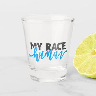 Mijn ras: mens shot glas