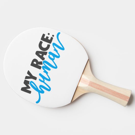 Mijn ras: Ping Pong Paddle Tafeltennisbatje (Zijkant)