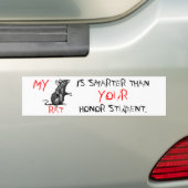 Mijn RAT is slimmer dan je eersteklas Bumpersticker (Op auto)