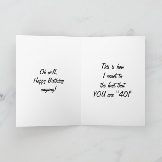 MIJN REACTIE OP JE VEERTIGSTE KAART (Binnen)