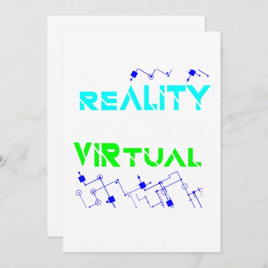 Mijn realiteit is dat er virtueel gamer wordt gesp kaart (Voorkant / Achterkant)