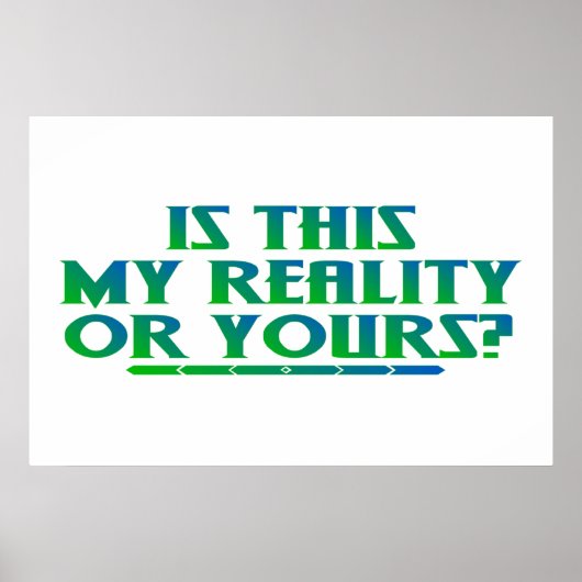 Mijn realiteit poster (Voorkant)