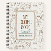 Mijn receptenboek - Favoriete recepten Notitieboek (Voorkant)