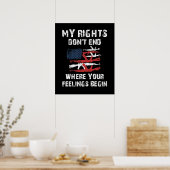 Mijn rechten eindigen niet waar je gevoelens begin poster (Keuken)
