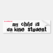 Mijn rechten op het stoppen van kinderen bumpersticker (Voorkant)