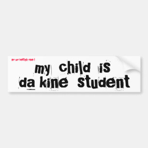Mijn rechten op het stoppen van kinderen bumpersticker