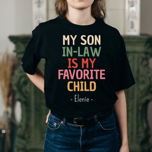 Mijn rechtse zoon is mijn favoriete Gepersonalisee T-shirt
