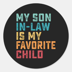 Mijn rechtse zoon is mijn favoriete Humor van de k Ronde Sticker