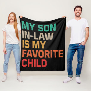 Mijn rechtse zoon is mijn favoriete kind fleece deken