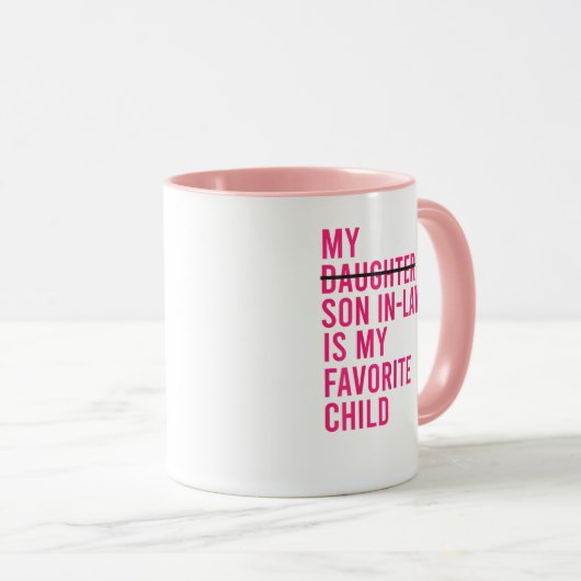 Mijn rechtse zoon is mijn favoriete kind mok (Voorkant rechts)