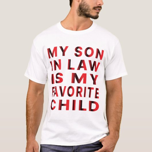 Mijn rechtse zoon is mijn favoriete kind t-shirt (Voorkant)