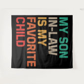 Mijn rechtse zoon is mijn favoriete kind wandkleed (Voorkant (horizontaal))