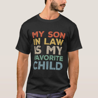 Mijn rechtse zoon is mijn favoriete kinderfamilie t-shirt