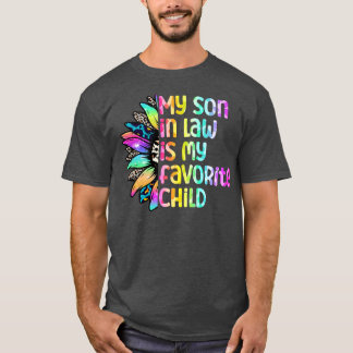 Mijn rechtse zoon is mijn favoriete kinderzonneblo t-shirt