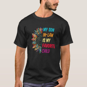 Mijn rechtse zoon is mijn favoriete kinderzonneblo t-shirt