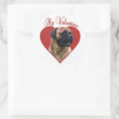 Mijn Red Bullmastiff Valentijn Ronde Sticker (Tas)