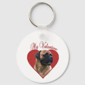 Mijn Red Bullmastiff Valentijn Sleutelhanger (Achterkant)