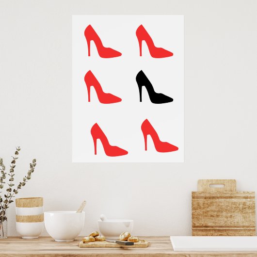 Mijn Red Shoe Poster (Keuken)