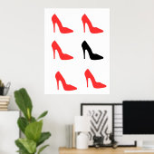 Mijn Red Shoe Poster (Thuiskantoor)