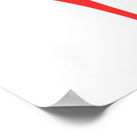 Mijn Red Shoe Poster (Hoek)