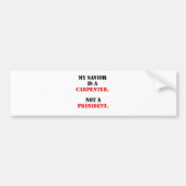 Mijn redder is een timmerman bumpersticker (Voorkant)