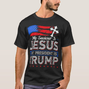 Mijn redder is Jezus mijn President is Trump Chris T-shirt
