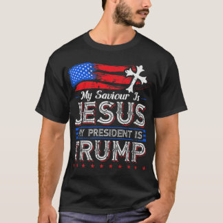 Mijn redder is Jezus mijn President is Trump Chris T-shirt