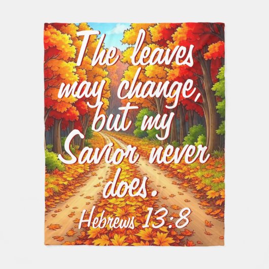 Mijn Redder verandert nooit Fleece Deken (Voorkant)