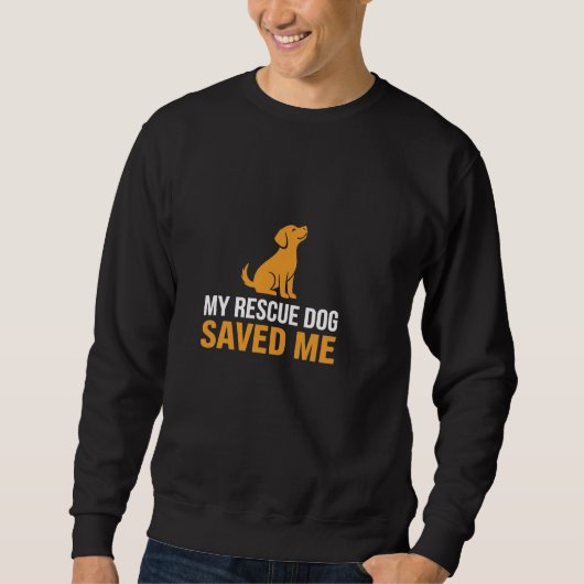 Mijn Reddingshond Heeft Me Gered T-Shirt | Cadeau (Voorkant)