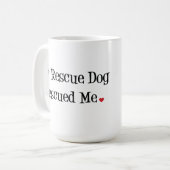 Mijn reddingshond redde me Mok (Voorkant links)