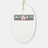 Mijn regels keramisch ornament (Links)