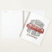 Mijn Regels Klassieke Rode Auto Retro Monteur Planner (Display)