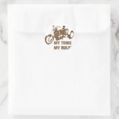 mijn regels ronde sticker (Tas)