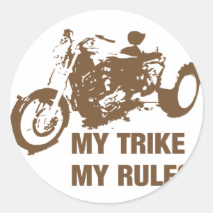 mijn regels ronde sticker