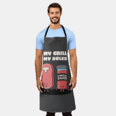 Mijn regels schort (Gedragen)