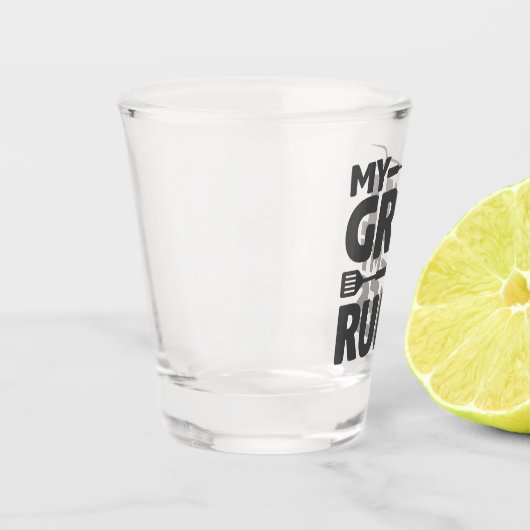 Mijn regels shot glas (Links)