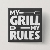 Mijn regels vierkante button 5,1 cm (Voorkant)