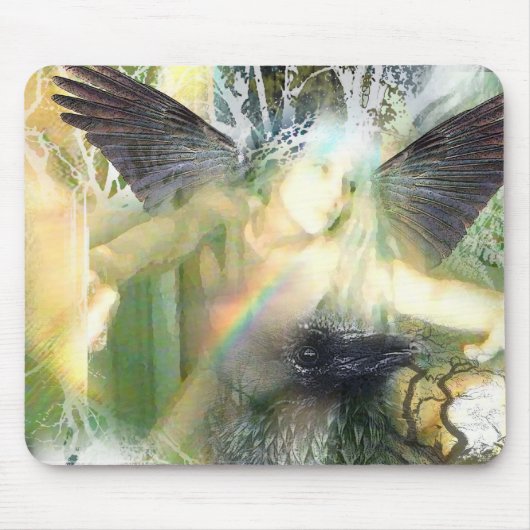 Mijn regenboog door Red Raven Muismat (Voorkant)