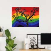 Mijn regenboog poster (Thuiskantoor)