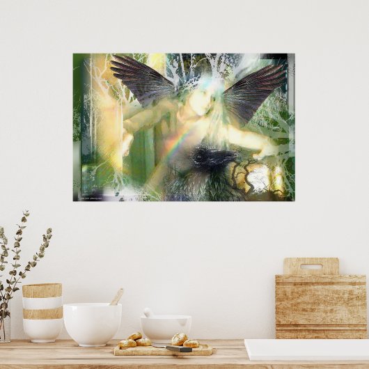 Mijn regenboog van Gregory Gallo Poster (Keuken)