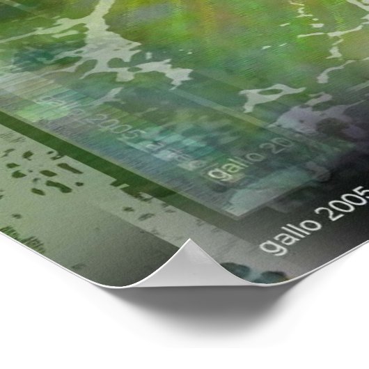 Mijn regenboog van Gregory Gallo Poster (Hoek)