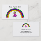Mijn regenboog visitekaartje (Voorkant / Achterkant)