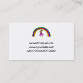 Mijn regenboog visitekaartje (Achterkant)