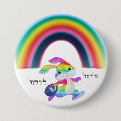 Mijn regenboogdag genieten ronde button 7,6 cm (Voorkant)