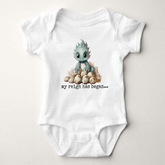 MIJN REIGN IS BEGONNEN baby dragon schattig cadeau Romper (Voorkant)